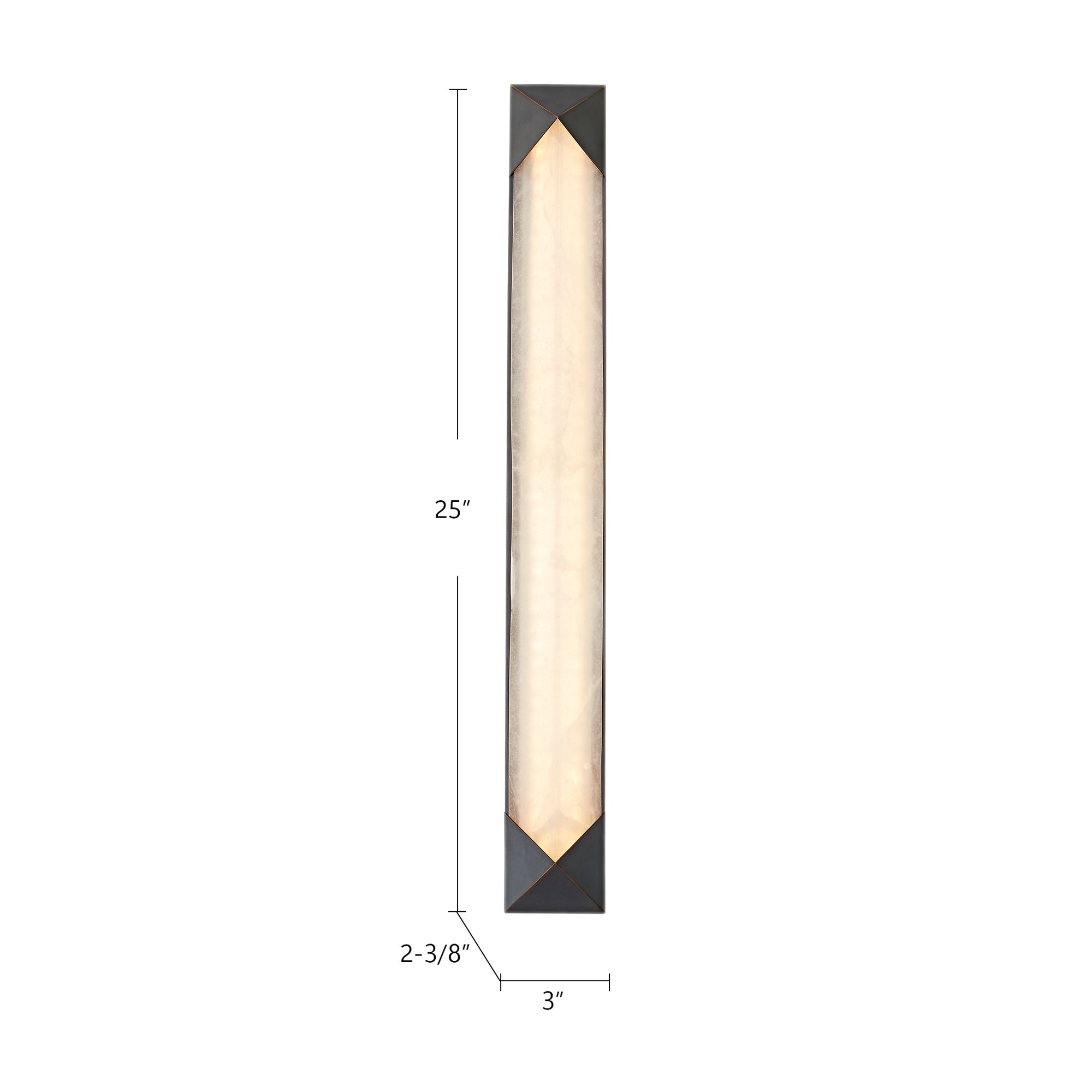 Caesar 25" High Urban Bronze LED Wall Sconce