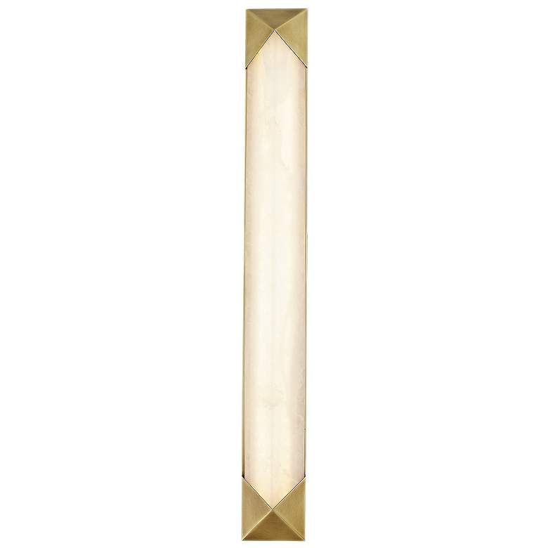 Image 2 Caesar 25" High Vintage Brass LED Wall Sconce