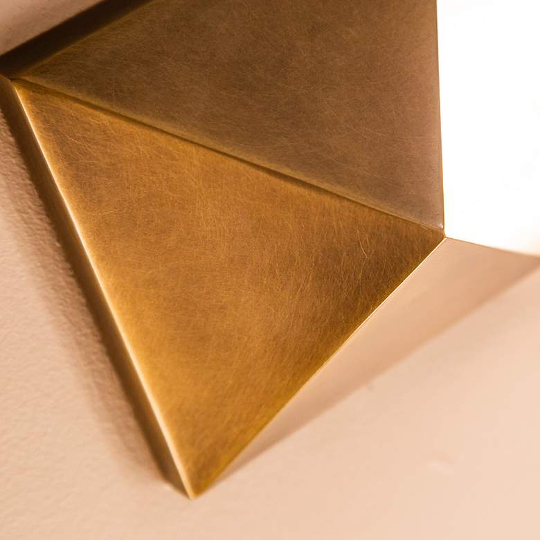 Image 4 Caesar 25" High Vintage Brass LED Wall Sconce more views
