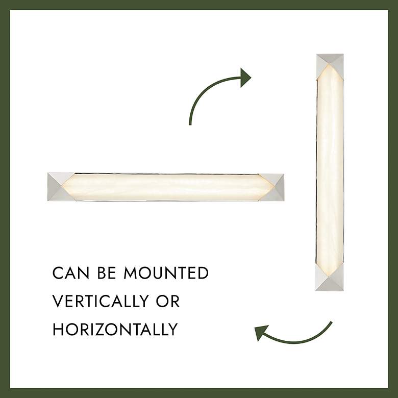 Image 7 Caesar 25" High Vintage Brass LED Wall Sconce more views