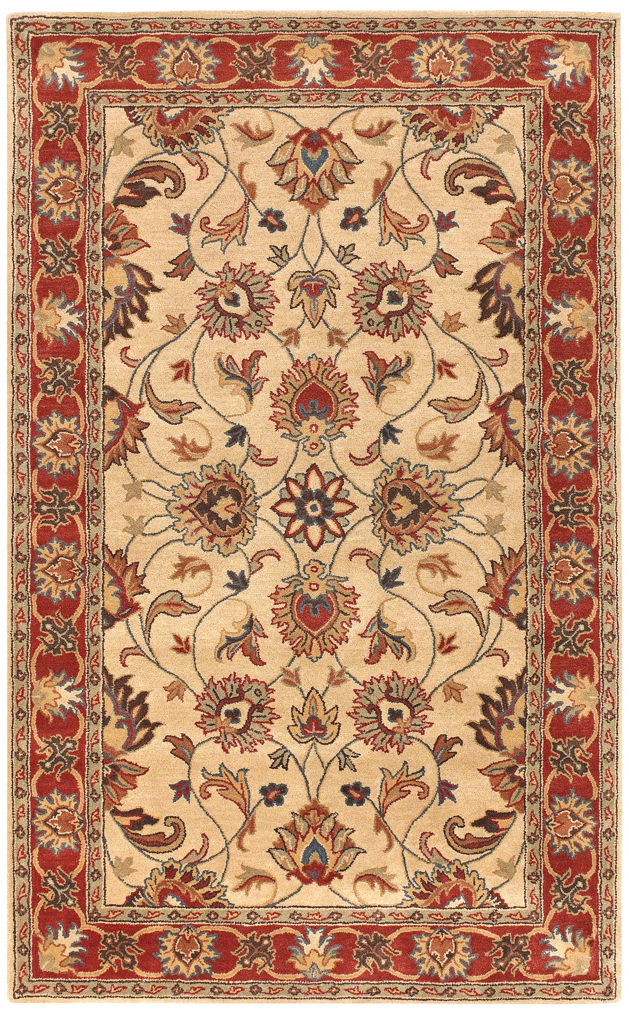 Thumbnail2 of Caesar CAE-1001 7'6"x9'6" Camel and Burnt Orange Rug