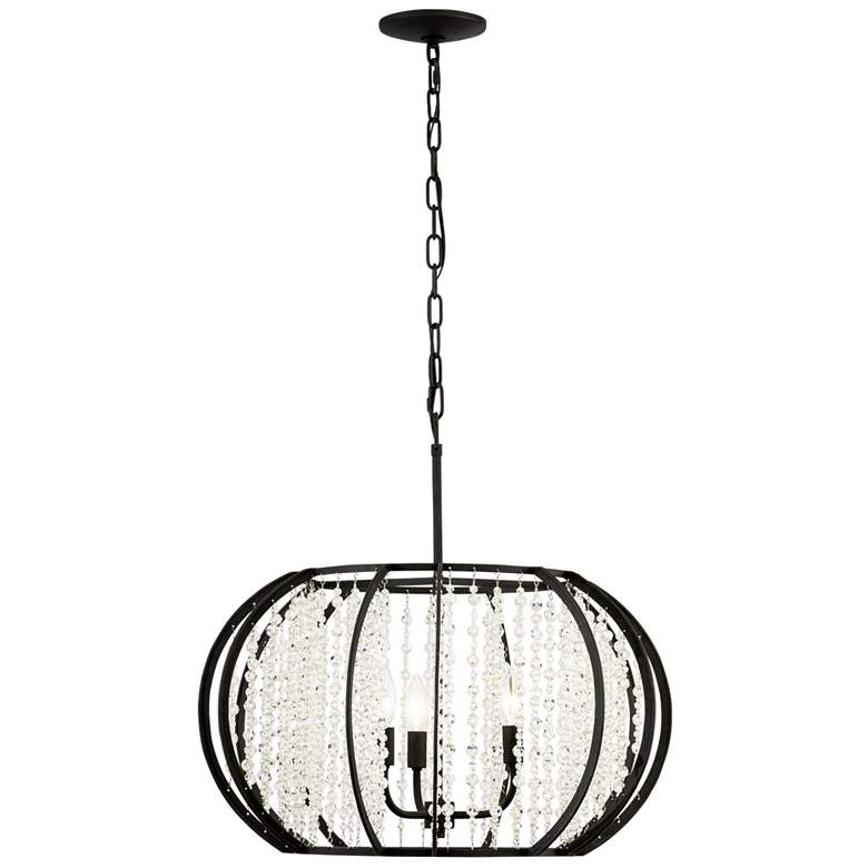 Image 1 Caesar Semi-Flush Ceiling Light 3-Lt Pendant - Carbon