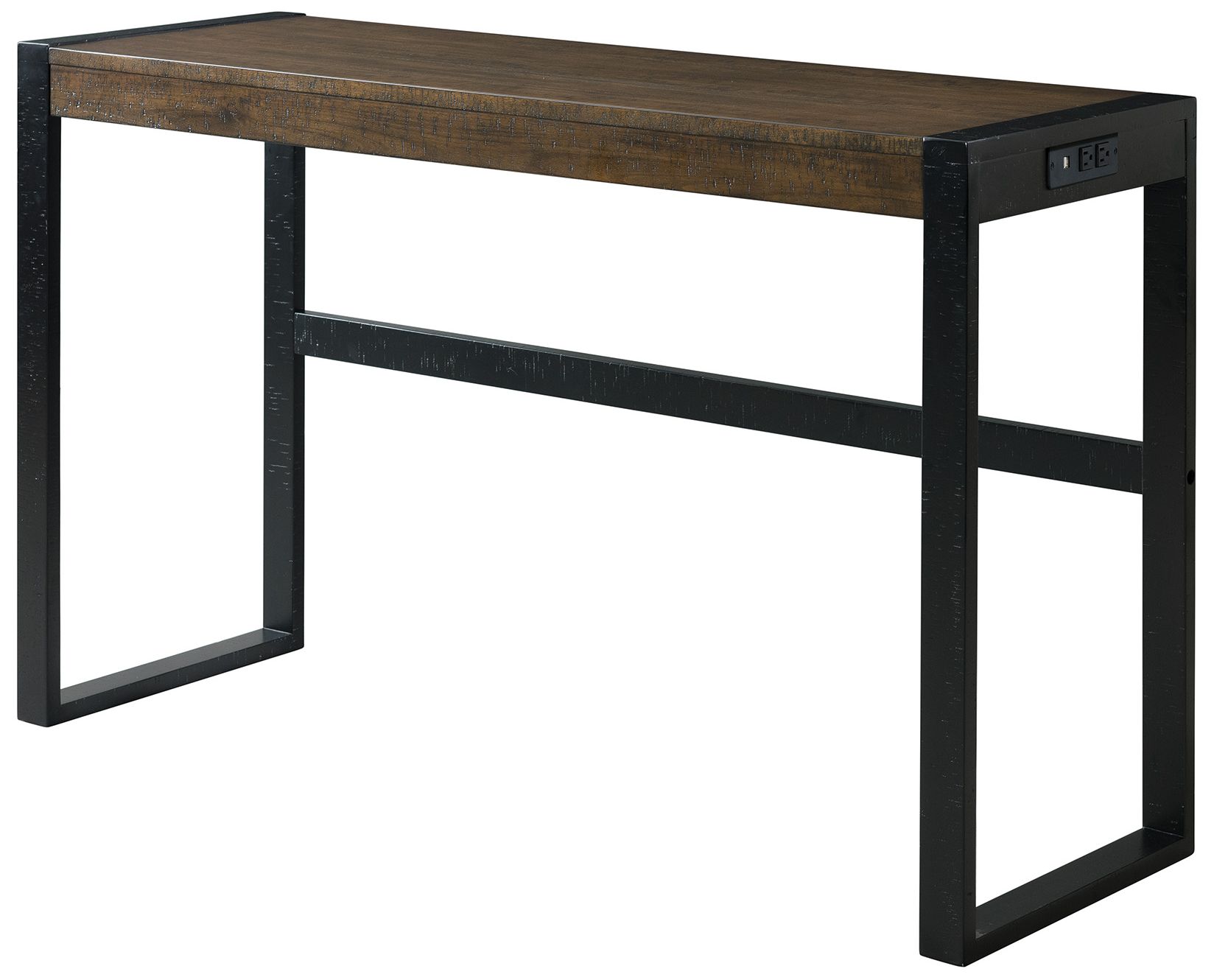 Image 3 Caesar Walnut Wood 4-Piece Occasional Table and Stool Set more views