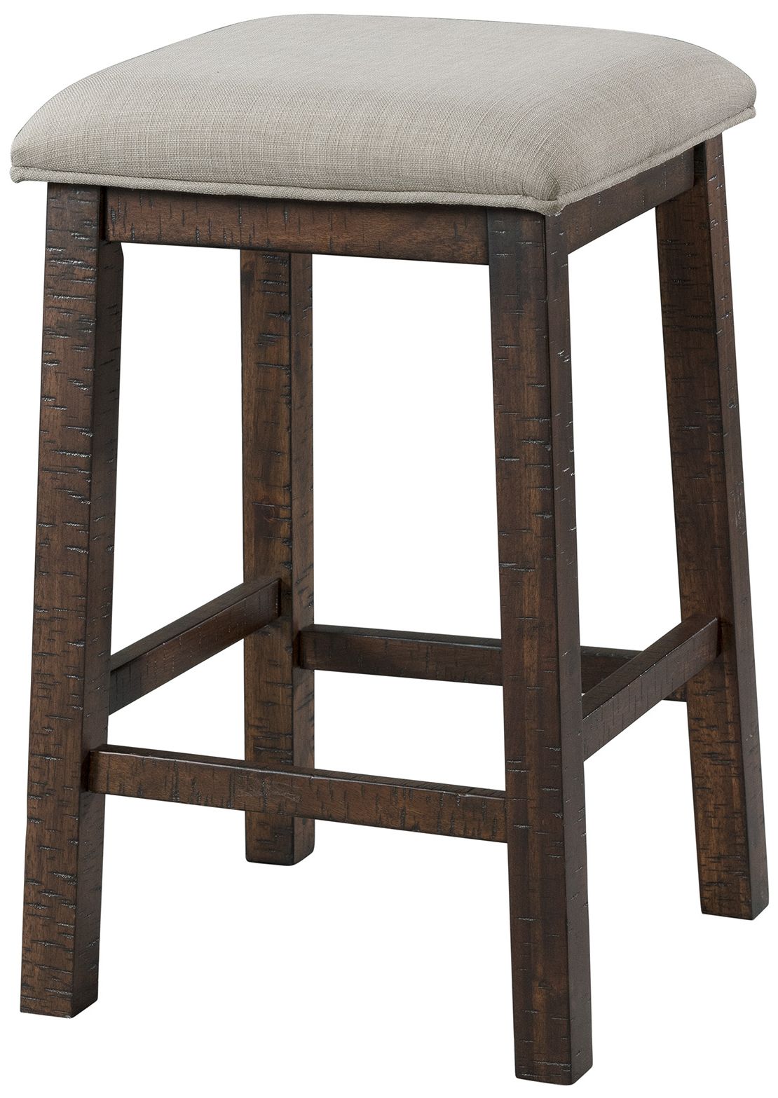 Image 6 Caesar Walnut Wood 4-Piece Occasional Table and Stool Set more views