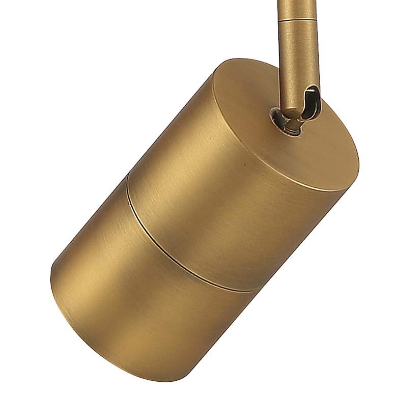 Image 2 Cafe 2 1/2" Wide Brushed Brass LED Wall/Ceiling Spotlight more views