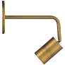 Cafe 2 1/2" Wide Brushed Brass LED Wall/Ceiling Spotlight