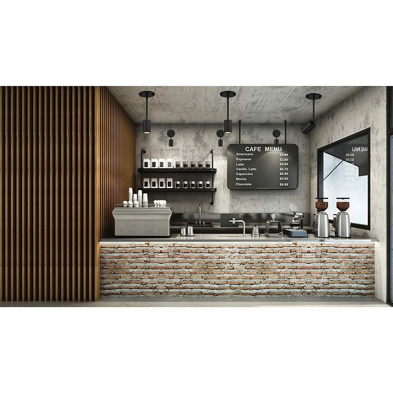 Image 1 Cafe 2 1/2" Wide Matte Black LED Wall/Ceiling Spotlight