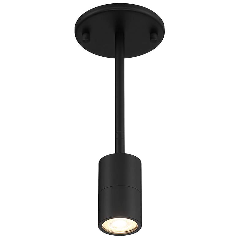 Image 4 Cafe 2 1/2" Wide Matte Black LED Wall/Ceiling Spotlight more views