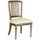 Cafe Artisan Sand Fabric and Brownstone Dining Chair