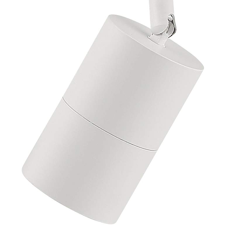 Image 2 Cafe Dual Mount 3 1/2" High Matte White LED Wall Sconce more views