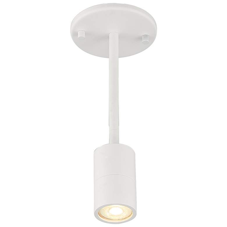 Image 4 Cafe Dual Mount 3 1/2" High Matte White LED Wall Sconce more views