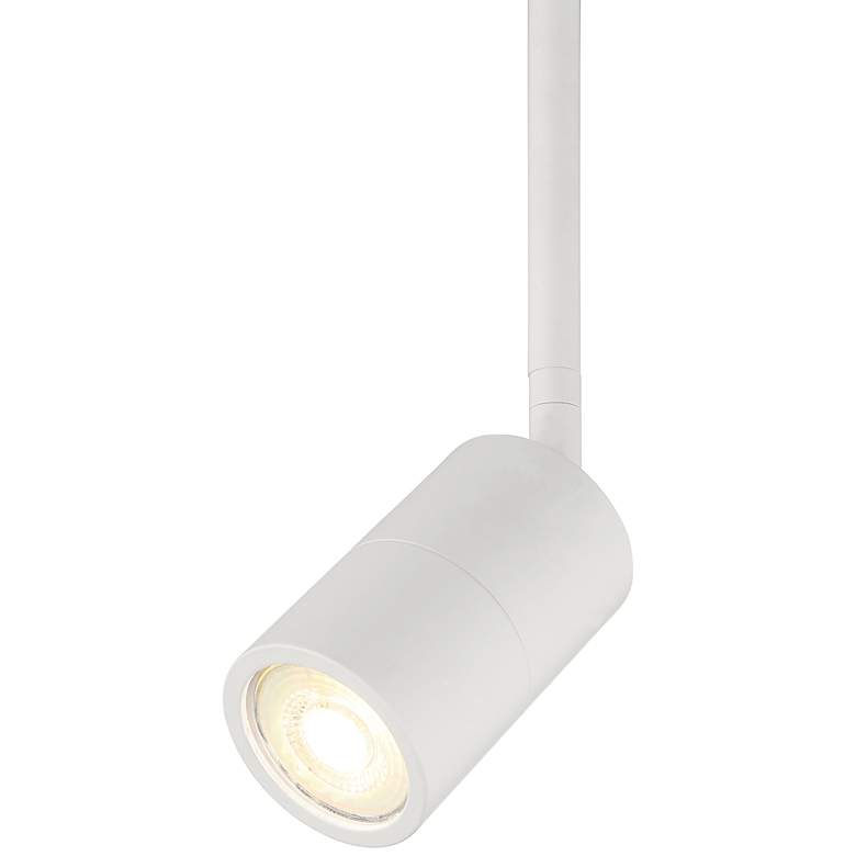 Image 6 Cafe Dual Mount 3 1/2" High Matte White LED Wall Sconce more views