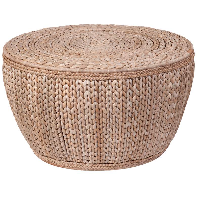 Image 1 Caffey 16 inch Coastal Styled Woven Coffee Table