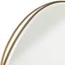 Caffrey Brushed Gold 31 1/2" Round Wall Mirror