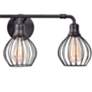 2_Cagney 25" Wide 3-Light Industrial Black Vanity Light more views