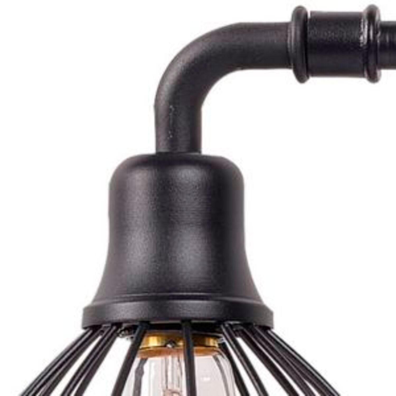 Image 3 Cagney 25" Wide 3-Light Industrial Black Vanity Light more views