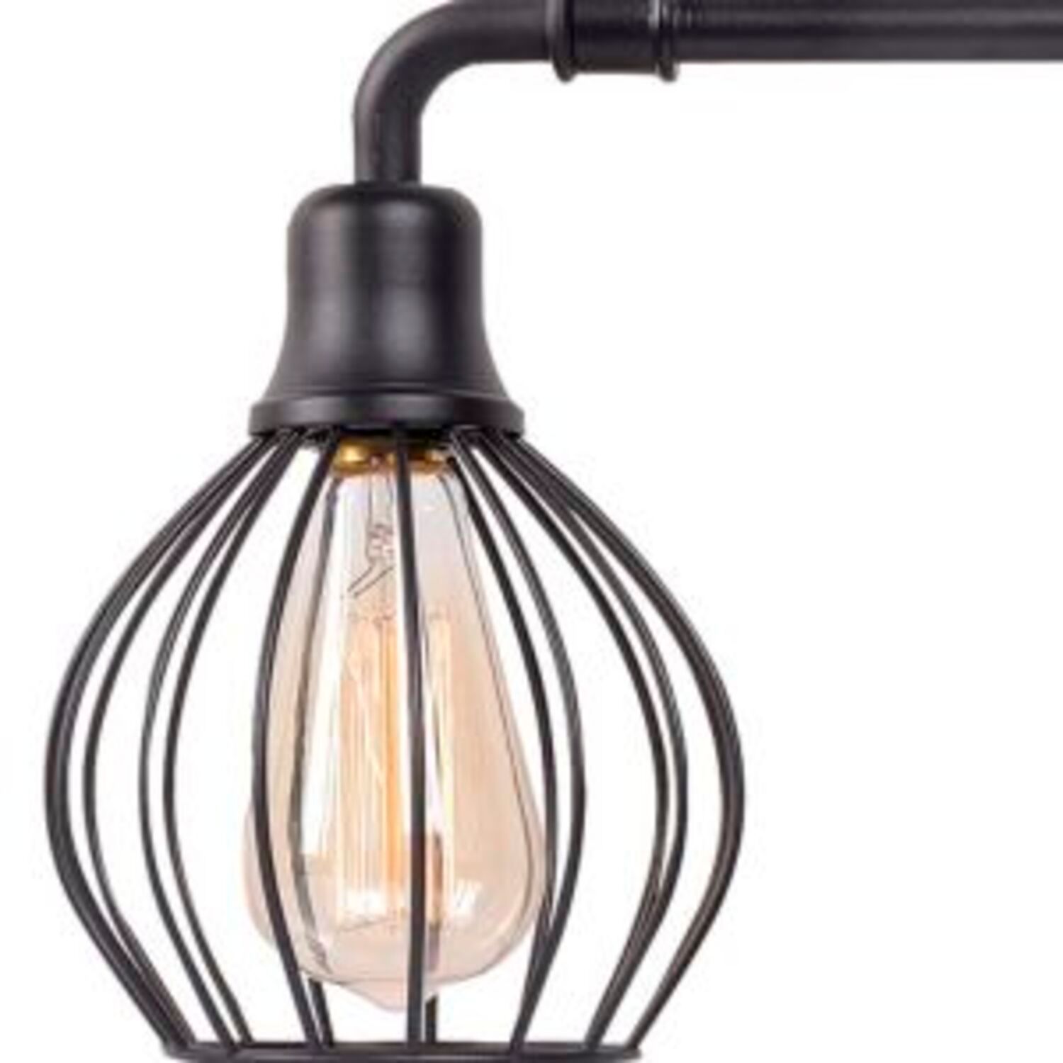 Image 4 Cagney 25" Wide 3-Light Industrial Black Vanity Light more views