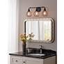 5_Cagney 25" Wide 3-Light Industrial Black Vanity Light more views