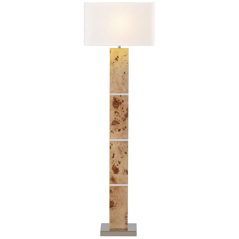 Image 1 Cahill 63" High 1-Light Floor Lamp - Natural Burl