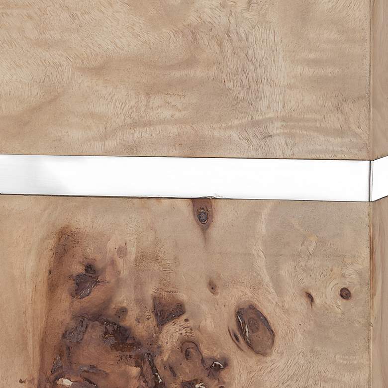 Image 5 Cahill Natural Burl Wood Blocks LED Floor Lamp more views