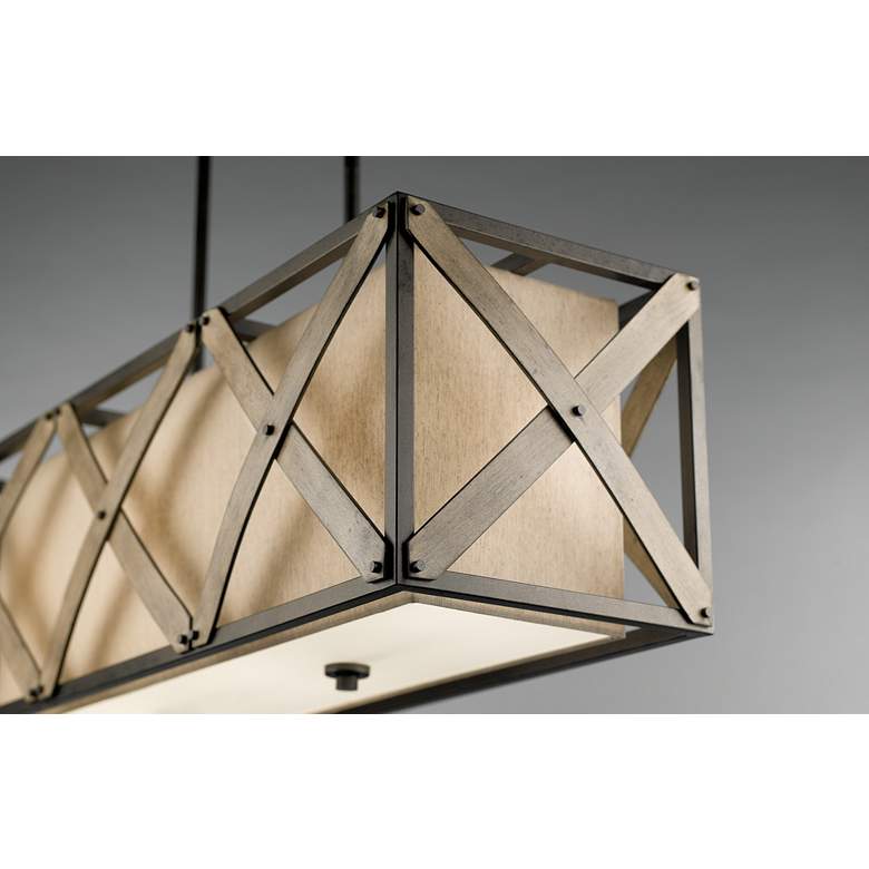 Image 4 Cahoon Anvil Iron Linear Chandelier 3Lt more views