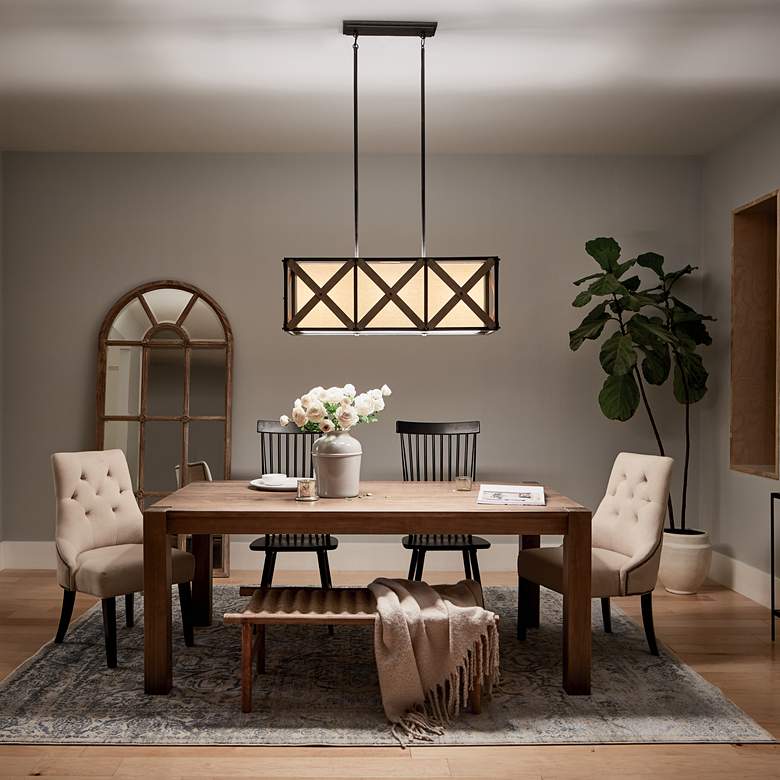 Image 6 Cahoon Anvil Iron Linear Chandelier 3Lt more views