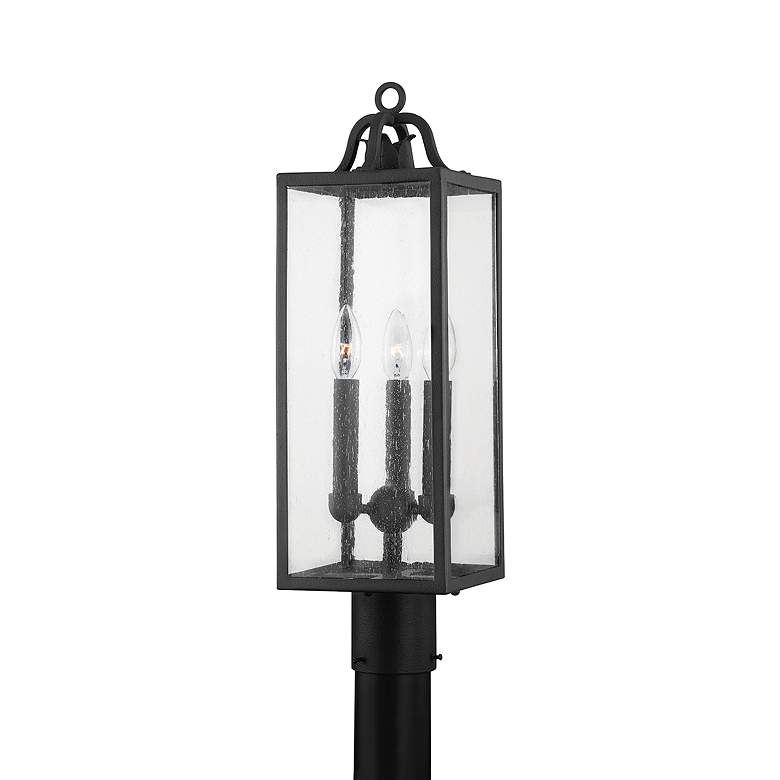 Image 2 Caiden 22" High Forged Iron Outdoor Post Light more views