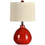 Cain 21 1/2" Apple Red Ceramic Accent Table Lamp