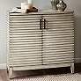 Cain 36" Wide Distressed Cream Wood Accent Chest