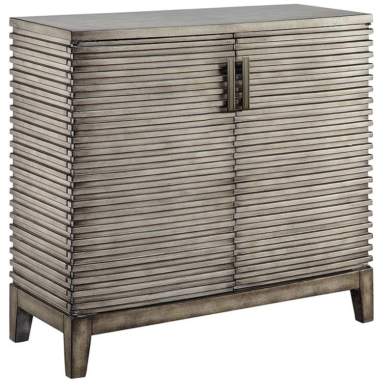 Image 2 Cain 36" Wide Reclaimed Distressed Gray Wood Accent Chest