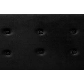 Image5 of Caine Black Velvet Fabric Tufted Storage Bench more views