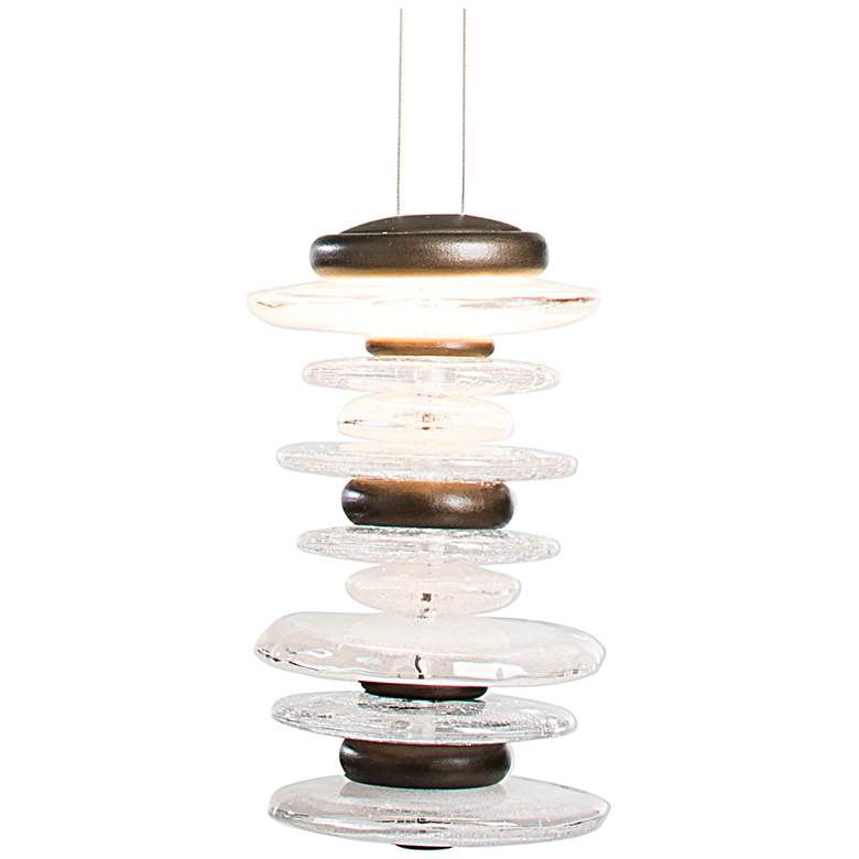 Image 1 Cairn Large Mini Pendant - Dark Smoke Finish - Standard Height