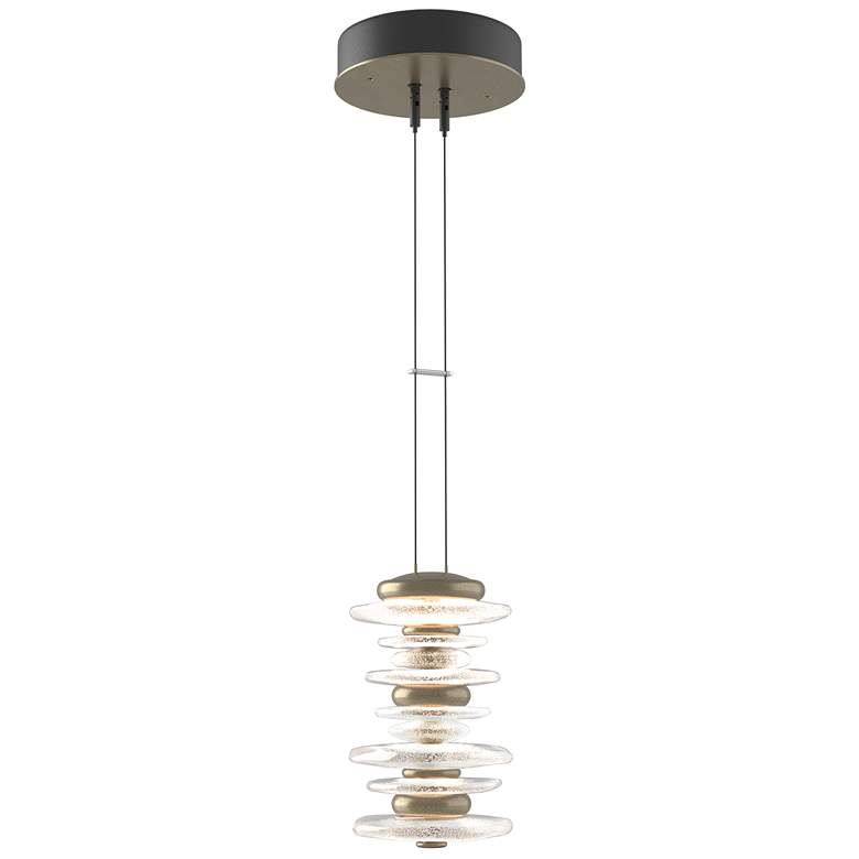 Image 1 Cairn Large Mini Pendant - Soft Gold Finish - Standard Height