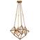 Cairo 21" Wide Vintage Brass 4-Light Chandelier