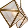 3_Cairo 21" Wide Vintage Brass 4-Light Chandelier more views