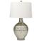 Cairo Hammered Silver Mercury Glass Vase Table Lamp
