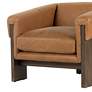 Cairo Palermo Cognac Top Grain Leather Accent Chair