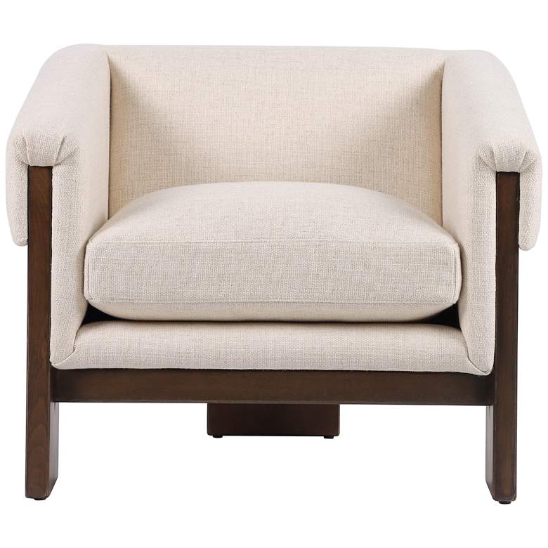 Image 6 Cairo Thames Cream Fabric Accent Chair more views