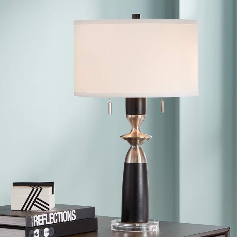 Image 1 Caitlin Matte Black Metal Table Lamp