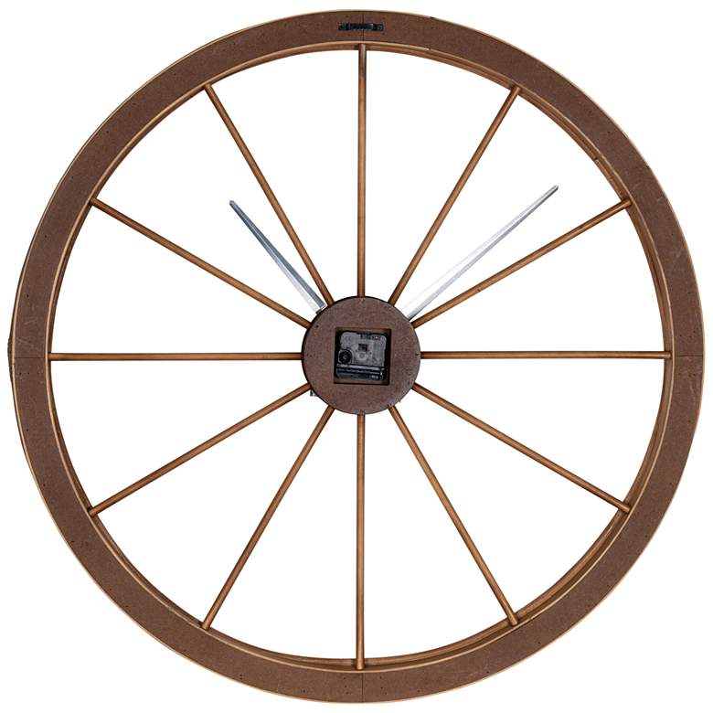Image 4 Caitlin Natural Rattan 33" Round Wall Clock more views