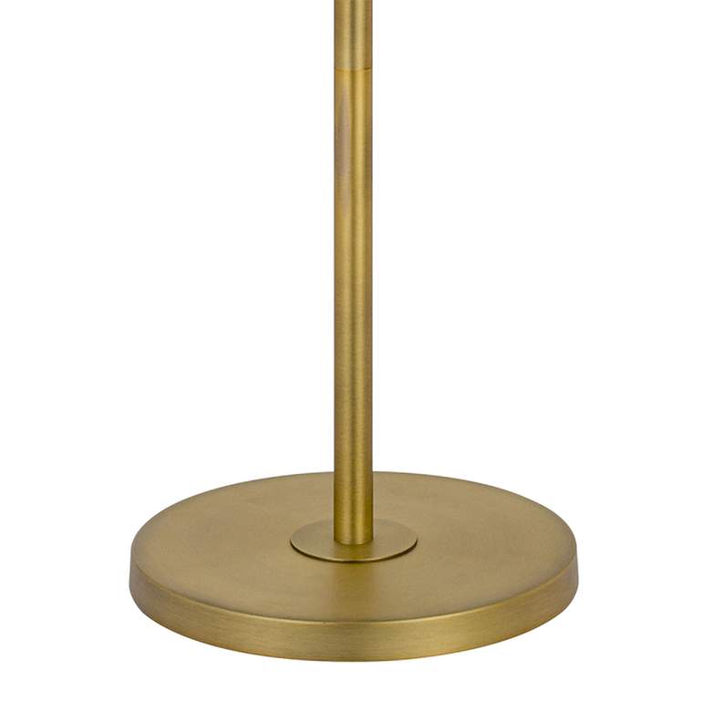 Image 4 Cal Lightin Crofton 62 inch Brass Tray Table Floor Lamp with USB Ports more views