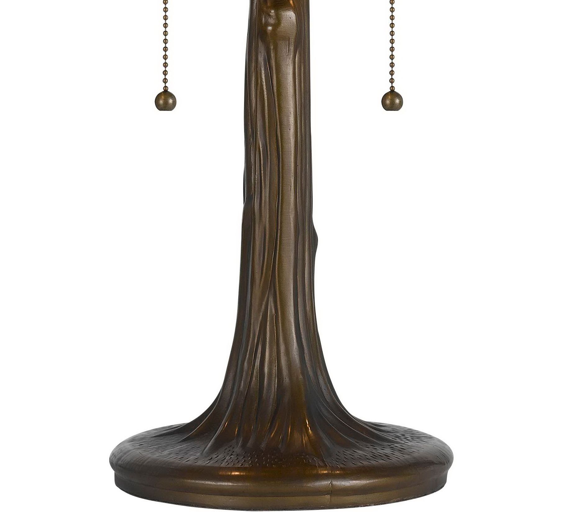 Image 4 Cal Lighting 22 1/2" Antique Brass and Blue Glass Accent Lamp more views