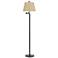 Cal Lighting 60" High Dark Bronze Finish Metal Swing Arm Floor Lamp