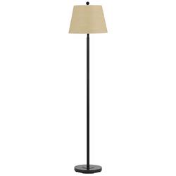 Cal Lighting 60&quot; High Hard Back Shade Dark Bronze Floor Lamp