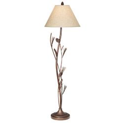 Cal Lighting 60&quot; High Rustic Iron Pine Cone Floor Lamp