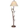 2_Cal Lighting 60" High Rustic Iron Pine Cone Floor Lamp
