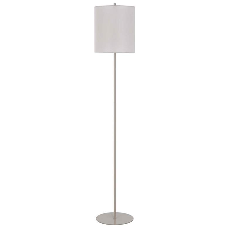 Image 1 Cal Lighting 62 1/2" High Modern Silver Floor Lamp