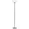 Cal Lighting 70" High Brushed Steel Modern Torchiere Floor Lamp