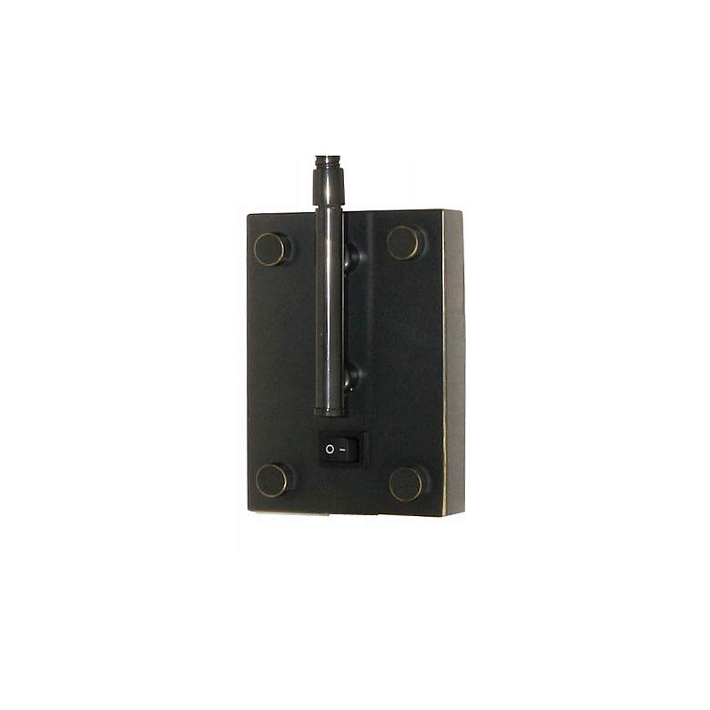 Image 4 Cal Lighting Adjustable Height LED Dark Bronze Gooseneck Plug-In Wall Light more views