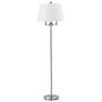 Cal Lighting Andros 62" Brushed Steel Finish 6-Way Floor Lamp